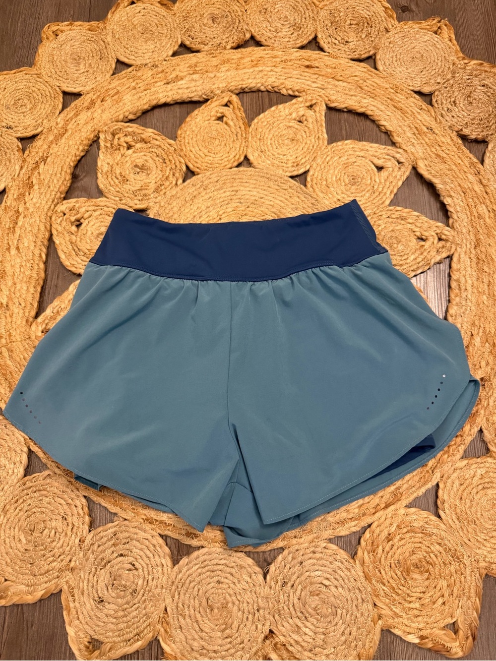 Halara Women's Blue Two-Tone Athletic Shorts